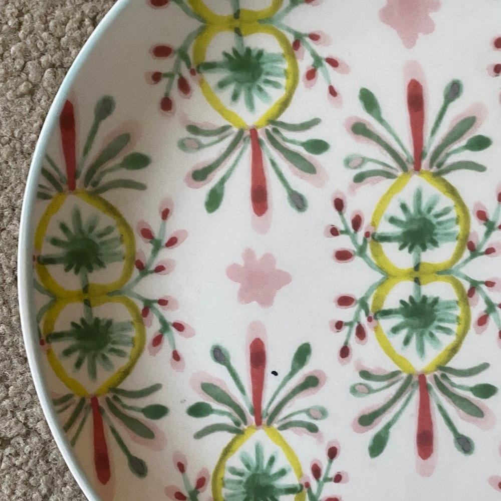 Floral Patterned Creative CoOp Ceramic Plate - Picture 3 of 7